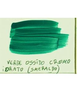 Verde ossido cromo idrato, pigmento italiano Dolci