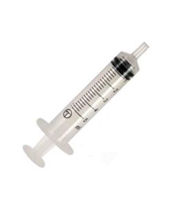 Plastic syringe without needle, for restoration