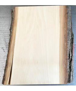 Pieza �nico de madera maciza de tilo con corteza, para pirograbado, 20x30 cm