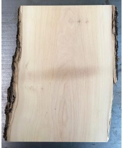 Pieza �nica en madera maciza de olivo con chaflanes y corteza 20x30 cm